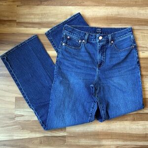 J. Crew Factory full length wide leg jeans, size 28 tall.